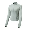 thumbnail image 2 of Bovxnpu Women's Long Sleeve Sun Protection Shirts, Lightweight Womens Activewear Breathable Sunscreen Hoodie Workout Tops, Woman Casual Sports Zipper Sun-proof High Elastic Coat M, 2 of 5
