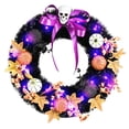 thumbnail image 1 of Puerta de Halloween Guirnalda Puerta Colgante 17.72 pulgadas Decorativo Feliz Halloween Temas Fiesta de miedo Guirnalda de Halloween Decoración de, 1 of 8
