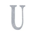 thumbnail image 6 of Efavormart 8" Letter U Silver Self-Adhesive Rhinestone Number Stickers for DIY Crafts, Handicraft Art, Graduation Cap Decorations Birthday Party, Wedding Alpha-Numeric stickers, 6 of 6