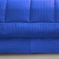thumbnail image 2 of 500-TC Egyptian Cotton All Season Comforter for Adults Oversized King Size 98" x 120" Inches, 1pc Comforter Box Stitched with 4 Corner Tabs, 300 GSM Comforter, Royal Blue Stripe, 2 of 4