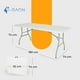 thumbnail image 5 of Mesa Plegable de Plastico Tipo Portafolio para  Jardin Eventos Interior y Exterior 1.80 Metros Gaon, 5 of 10