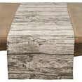 thumbnail image 2 of Saro Lifestyle Printed Wood Design 16 x 120 in. Table Runner, Natural, Cotton Blend, 2 of 4