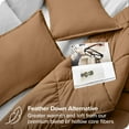 thumbnail image 3 of Bare Home Goose Down Alternative Comforter Set - 3 Piece Set - King/Cal King, Caramel, 3 of 7
