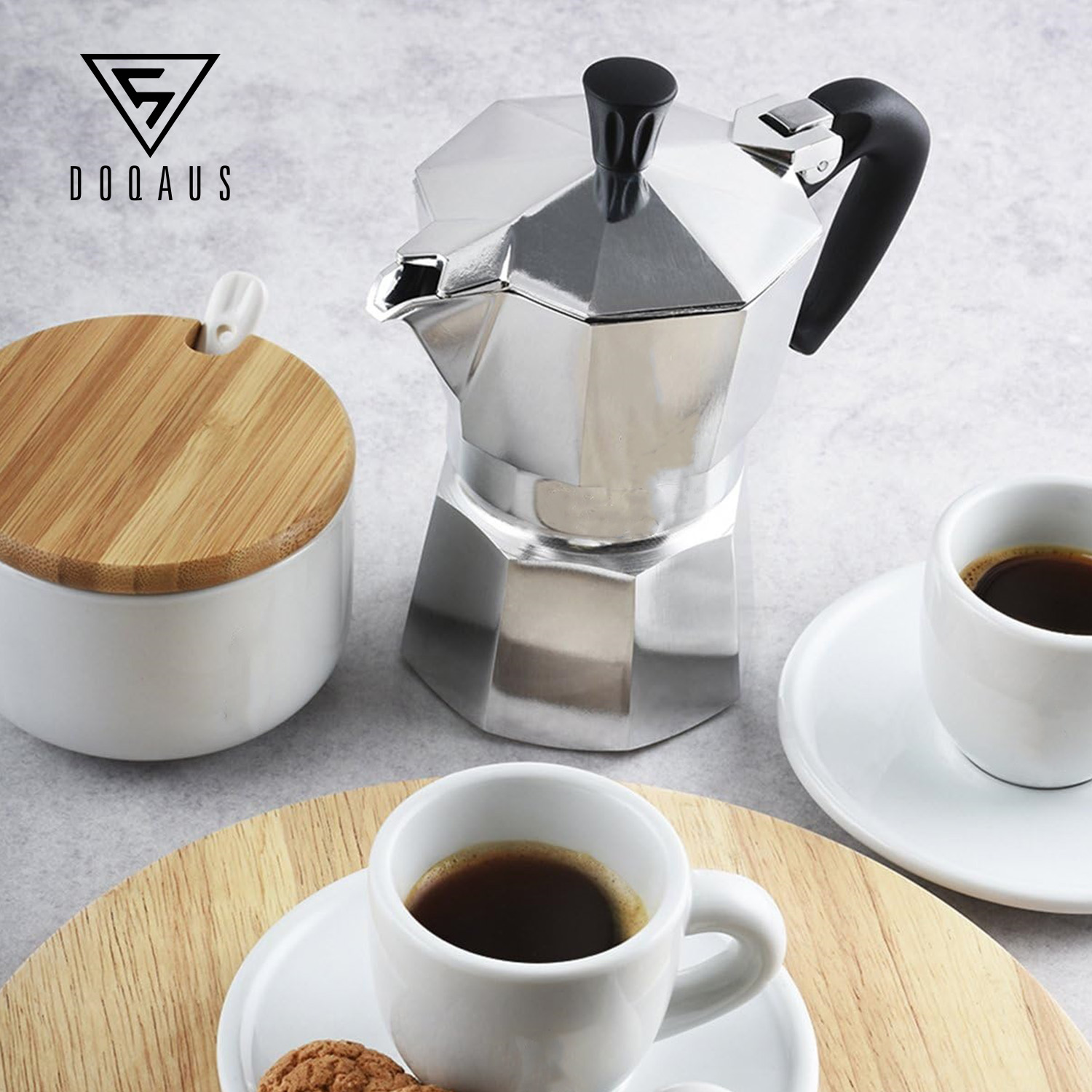Iconic Stovetop Espresso and Coffee Maker that makes Real Italian Coffee, Moka Pot 3 Cups (4.3 Oz - 130 Ml), Aluminium