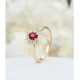 thumbnail image 2 of HeartsAndYou 2ct Natural Ruby & Diamond Ring Ballerina 100% REAL 14k SOLID Yellow Gold, 2 of 9