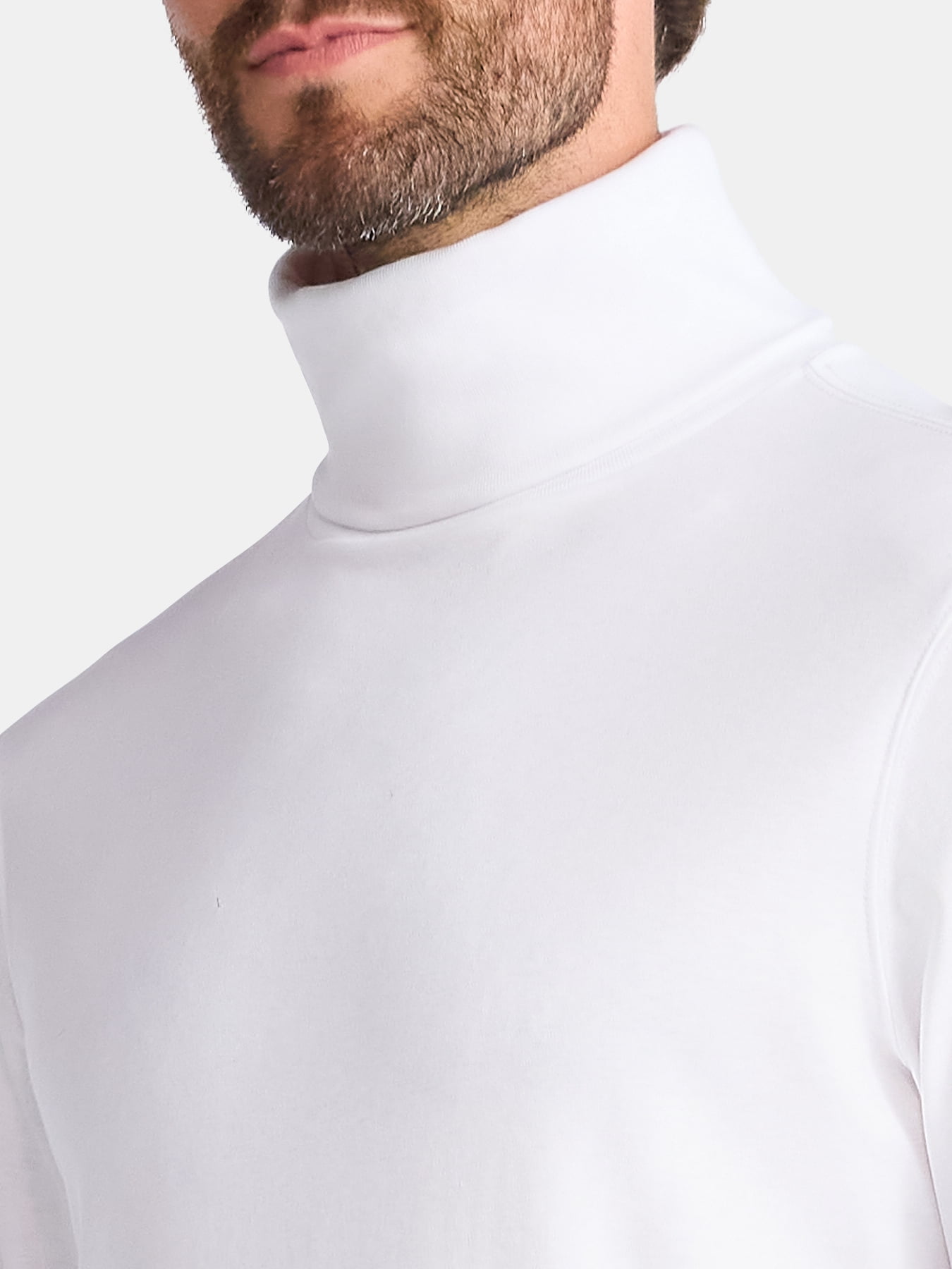 George Men's Turtleneck Pullover with Long Sleeves, Sizes S-3XL