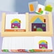 thumbnail image 1 of Herunwer Geometric House Design Toys, Tangrams Kids, Pattern Blocks, Portable Set, Hand Coordination, for School Classroom Home Family Time, 1 of 6