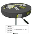 thumbnail image 4 of KLL Cute Dinosaur Round Bar Chair Cushion Cover ,Bar Stool Protector with Elastic, Soft Washable, 4 of 6