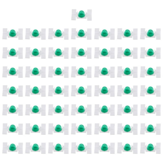 Clips de Fixation de Voiture, 50 Pièces de Fixation en Plastique Blanc