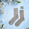 thumbnail image 3 of Calcetines de Lana Térmica Sunnimix 5 Pares para Hombre de Invierno Gris, 3 of 8