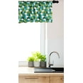 thumbnail image 3 of Ambesonne Abstract Valance Pack of 2, Modern Colored Cubes, 54"X12", Teal Hunter Green, 3 of 4