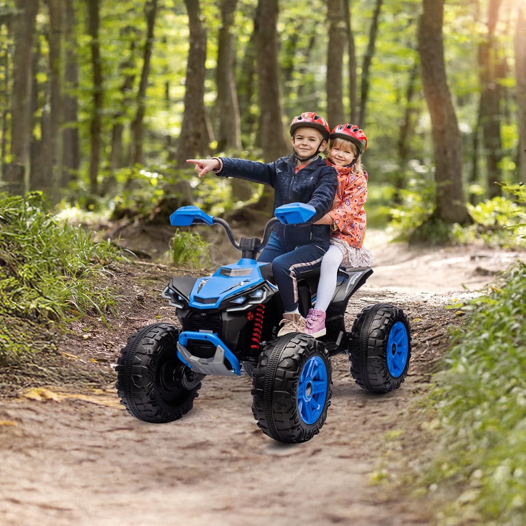 MUKIDY Kids ATV 24V, 5Mph Max Speed, 2x200W Motor, Bluetooth