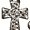 Silver & Black Crosses 8/Pkg, variant on Cousin Jewelry Basics Metal Charms, 10pk
