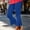 Blue, variant on Womens High Waist Flare Capri Pants Stretch Casual Ruffle Yoga Cropped Trousers Summer Comfy Workout Pant
