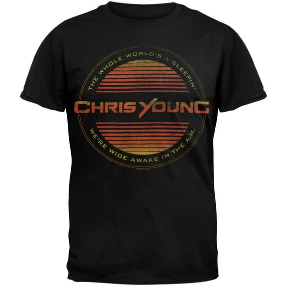 Chris Young Men's Circle Lines T-shirt Small Black