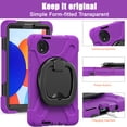 thumbnail image 6 of XYX Tablet Case for Xiaomi Redmi Pad SE 8.7 inch 2024, 360 Degree Rotating Hand Grip Shockproof Cover with Shoulder Strap, Purple, 6 of 7