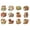 24PCS, variant on Dserhfy Gingerbread Animal Wooden Ornaments Cookie-Inspired Christmas Tree Hanging Pendants Festive Party Decoration