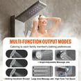 thumbnail image 4 of KFFKFF 6 Modes Shower LED Panel Tower System Hydroelectricity Stainless Steel, 4 of 9