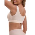 thumbnail image 3 of INSPIRE CHIC Women's Bras Front Closure Wireless Postpartum Breastfeeding Lingerie V-Neck Push Up Ribbed Nursing M Beige, 3 of 5