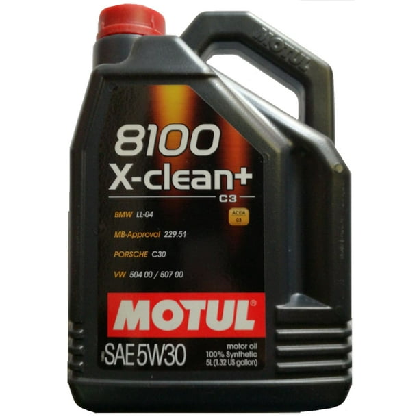 Motul 2L Olio Motore Auto 8100 X-CLEAN 5W30 ACEA C3 Raccomandato