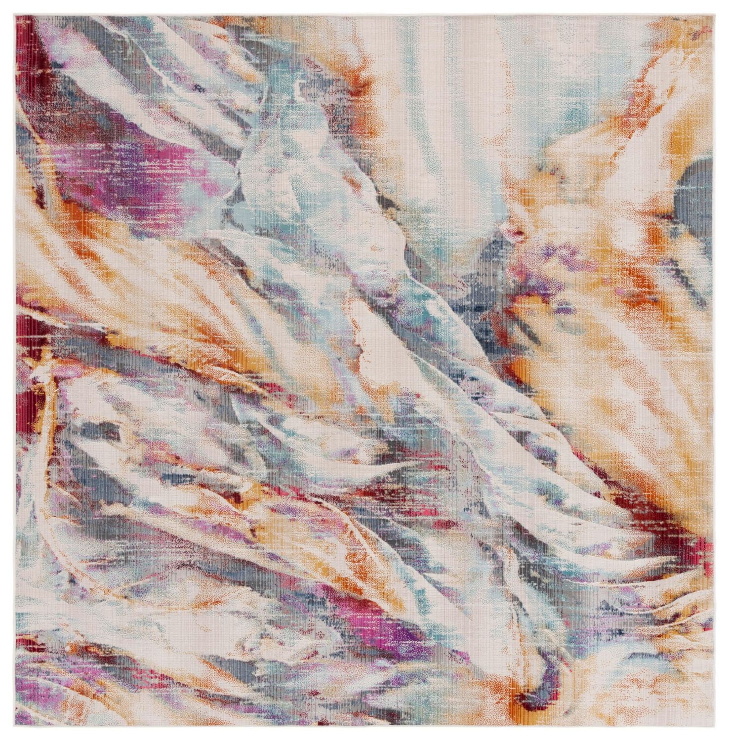 SAFAVIEH Rainbow Kiro Abstract Indoor/Outdoor Area Rug