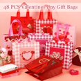 thumbnail image 2 of 120 Pcs Valentine's Day Gift Reusable Treat Bags with Handles - Non Woven Waterproof Goody Bags for Gifts & Party Favors, 2 of 6