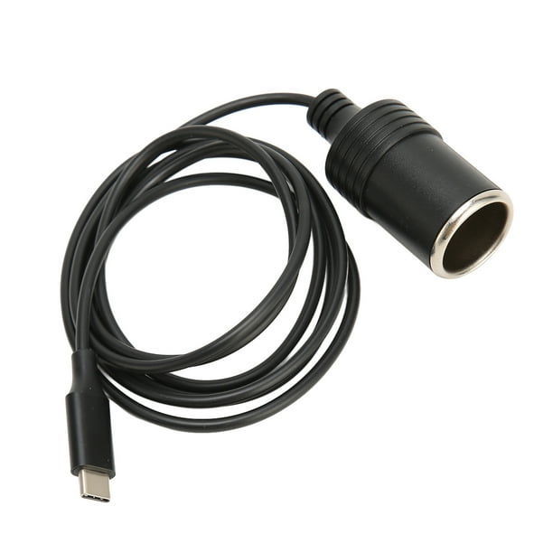 Cable de encendedor USB Cto, tipo C a cigarrillo, adaptador de encendedor USB Cto, Cable de encendedor de cigarros tipo PD Cto, diseño elevado