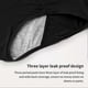 thumbnail image 2 of 3pcs Women Extra Protection Solid Heavy Flow Leak Proof Menstrual Panty Stretchy, 2 of 5