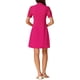 thumbnail image 3 of INSPIRE CHIC Vestidos Elegantes para Mujeres con Cuello de Lazo y Mangas Cortas Abullonadas, Vestido para Trabajar XS Rosa Fucsia, 3 of 6