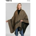 thumbnail image 3 of CoCoMangos Women's Casual Pashmina Shawls and Wraps Open Front Poncho Cape Reversible Travel Blanket Scarf Cardigan Shawls, 3 of 7