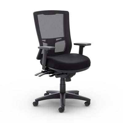 NBF Ergonomic Mesh High-Back Executive Office Chair - Mesh Gaming, Conference Room Chairs with Wheels - 26.8" D x 25.6" W x 44.5" H, Black