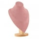thumbnail image 5 of Exhibición de joyas Busto de maniquí Busto de cadena Soporte de busto Base de madera con collar de base 126x18x28cm, 5 of 9