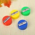 thumbnail image 1 of OUNONA 100Pcs Manual Pencil Sharpener Plastic Round Design Assorted Supplies, 1 of 5