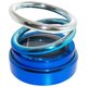 thumbnail image 1 of 5uds. Ambientador solar de doble anillo con rotación de fragancia de perfume para coche (azul degradado), 1 of 3