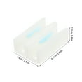 thumbnail image 2 of HINTRMENT Sliding Door Guide Abs White Automatic Doors 2Pcs 2.6X1.8X0.9In, 2 of 8