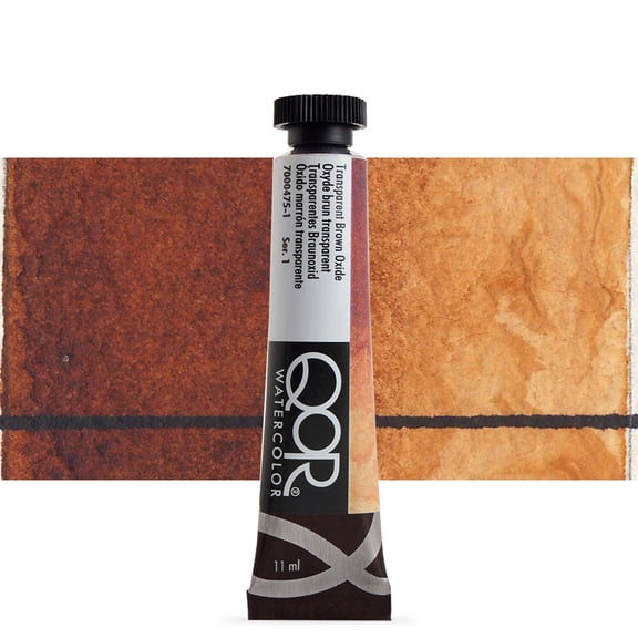 QoR Watercolor, 11ml Tube, Transparent Brown Oxide