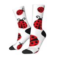thumbnail image 1 of Fotbe Fly Flying Ladybug Calcetas Largas con Estampado para Hombre y Mujer – Calcetas de Compresión Transpirables y Elásticas, Viajar y Uso Diario Talla 5-11, 1 of 6