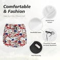 thumbnail image 6 of Lsque Colorful Mushrooms (2) Printed Women's Running Shorts with Liner Pockets,Elastic Quick Dry Workout Athletic Gym Yoga Shorts,Womens High Waist Shorts-, 6 of 9