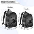 thumbnail image 3 of Yiaed Black Spiders Print Backpack, Premium Laptop Backpack, Travel Backpack for Women, Lightweight Backpacks, Comfortable Back Pack-Small, 3 of 5