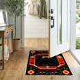 thumbnail image 2 of ODIKA 2'x3' Washable Throw Rug Non-Slip, Low Profile, Flatwoven, Easy Care Alfombra Gamer Glowing Gamepad Motif Border Cracked Field Burst for Hallway, Study Room, 2 of 7