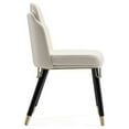 thumbnail image 4 of Manhattan Comfort Estelle 18.9" Faux Leather Dining Chair in Cream (Set of 2), 4 of 6