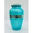 thumbnail image 2 of Light Blue Human Ashes Urn | Urn for Human and Pet | Aluminum Cremation Urns for Ashes & Mortal Remain | Urn for Human Ashes | Ashes Keepsake urn | Cinerary Urns Burial Urns | Pet Urn | Memorial Urn, 2 of 5