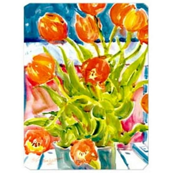Carolines Treasures Flowers - Tulips Mouse Pad- Hot Pad Or Trivet