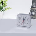 thumbnail image 2 of Fairnull Bed Travel Mini Portable Compact Square Quartz Beep Table Silent Alarm Clock, 2 of 7