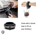 thumbnail image 3 of CHAO Pulsera Frasco Brazalete Frascos Creativos Acero Inoxidable Y Frasco De Cadera Diamante Negro, 3 of 5