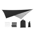 thumbnail image 1 of LOVIVER Waterproof Ripstop Tent Tarp 290cm Camping Windproof Shelter Anti Protection Tarpaulin 5 Ropes Carrying Bag Black, 1 of 8
