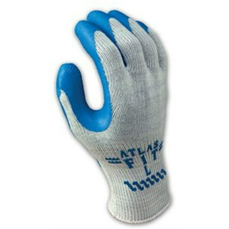 300Xl-10 Bulk Blue Atlas Fit Rubber Coat Gloveknit, Showa Best Glove, PACK_12,