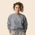 thumbnail image 4 of Dalix Spooke-a-Latte Ghost Sweatshirt Embroidered Coffee Fleece Long Sleeve Womens in Heather Gray S Small, 4 of 5
