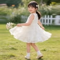 thumbnail image 2 of MEZZALL Girls Floral A-Line Dress Casual Sleeveless Summer Party Wear For Toddler Kids O-Neck Cozy Dresses, 2 of 8