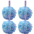 thumbnail image 1 of 4 pelotas de tenis súper suaves que forman ampollas, flores de baño que no se esparcen, baño de frotamiento de doble propósito, bolas de baño grandes, 1 of 5